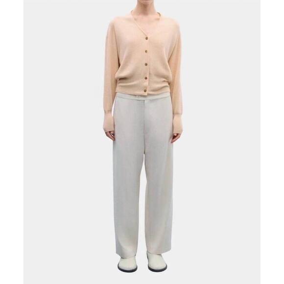 NEW CORDERA new tailoring straight leg pants in natural